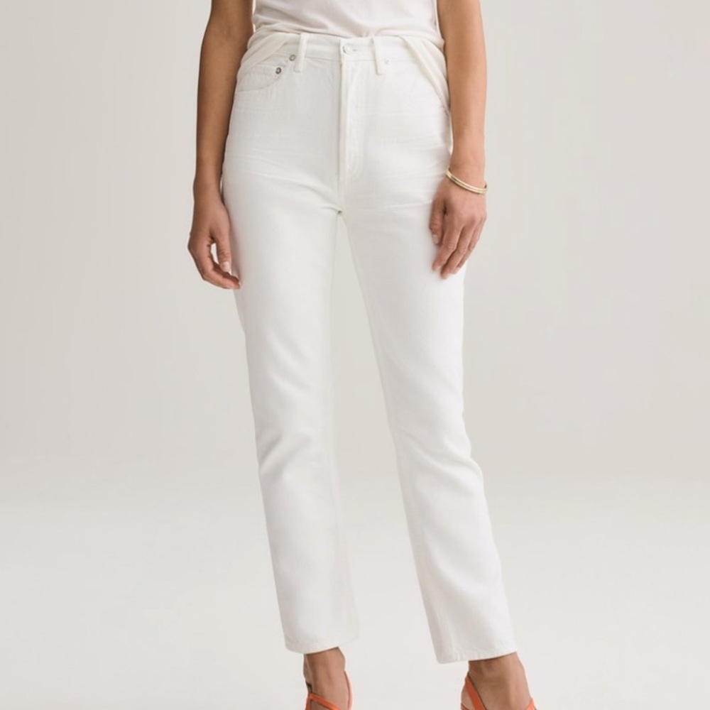 AGOLDE RILEY HIGH RISE STRAIGHT CROP IN TISSUE